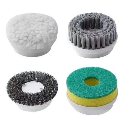 Revolutionary Electric Spin Scrubber - USB Rechargeable with 5 Versatile Brush Heads for Effortless Cleaning in Kitchen, Bathroom, and Beyond
